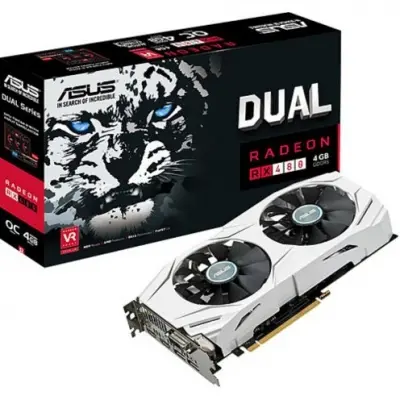 ASUS DUAL RX480 OC 4GB 256B GDDR5 DVI HDMI DP  