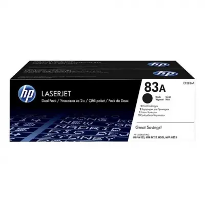 HP CF283AF 1500 SAYFA LAZER TONER 2 LI PAKET 