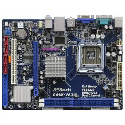 ASROCK G41M-VS3 DDR3 VGA LAN 775p  