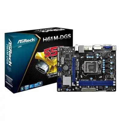 ASROCK H61M-DGS H61 DDR3 VGA 1155p  
