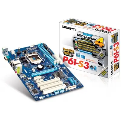 GIGABYTE P61-S3 DDR3 GLAN 1155p 