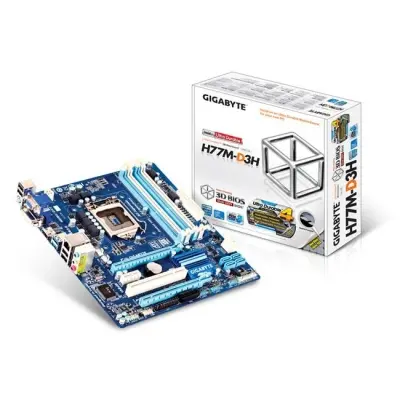 GIGABYTE H77M-D3H H77 DDR3 VGA GLAN USB3 1155p  