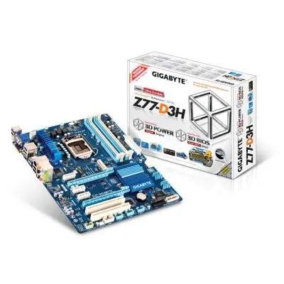 GIGABYTE Z77-D3H Z77 DDR3 VGA GLAN USB3 1155p  