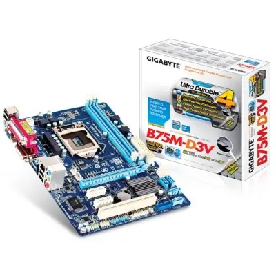 GIGABYTE B75M-D3V B75 DDR3 VGA USB3 1155p  