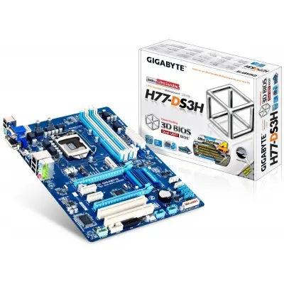 GIGABYTE H77-DS3H H77 DDR3 VGA USB3 1155p  