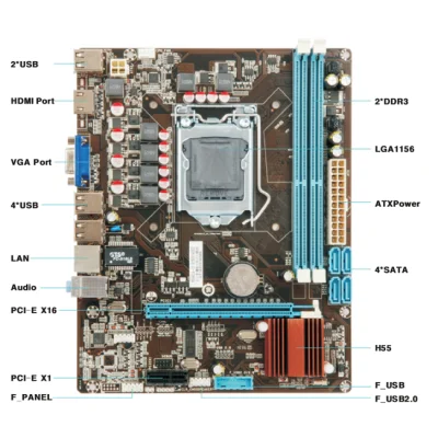 ESONIC H55KEL DDR3 VGA SES LAN HDMI 1156p BULK  
