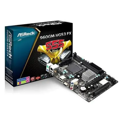 ASROCK-960GM-VGS3 GF7025 DDR3 VGA GLAN AM3+  