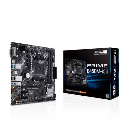 ASUS PRIME B450M-K II DDR4 4400MHZ 1XVGA 1XHDMI 1XDVI 1XM.2 USB 3.2 MATX AM4 (2. VE 1.NESİL İŞLEMCİ UYUMLU) 