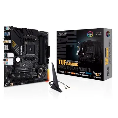 ASUS TUF GAMING B550M-PLUS WIFI II DDR4 4866MHZ 1XHDMI 1XDP 2XM.2 USB 3.2 MATX AM4(AMD AM4 5000/4000 G/3000 SERİ UYUMLU) 