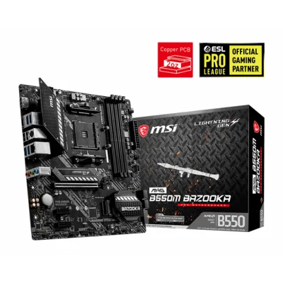 MSI MAG B550M BAZOOKA DDR4 4400MHZ 1XHDMI 1XDP 2XM.2 USB 3.2 MATX AM4  