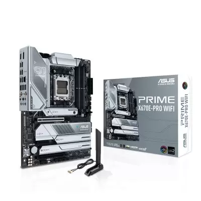 ASUS PRIME X670E-PRO WIFI DDR5 6400MHZ 1XHDMI 1XDP 4XM.2 USB 3.2 ATX AM5 (AMD AM5 RYZEN 7000 SERİSİ İLE UYUMLU)  