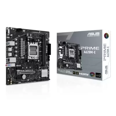 ASUS PRIME A620M-E DDR5 7000MHZ 1XVGA 1XHDMI 1XDP 1XM.2 USB 3.2 MATX AM5 ( AMD AM5 7000 SERİSİ İŞLEMCİ UYUMLU )  