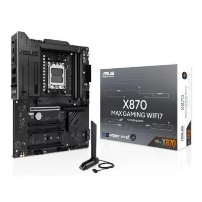 ASUS X870 MAX GAMING WIFI7 DDR5 8000MT/S 1XHDMI 2XUSB 3XM.2 ATX AM5 (AMD AM5 9000/8000/7000 SERİLERİ 