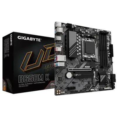 GIGABYTE B650M-K DDR5 8000MHZ 1XHDMI 1XDP 1XM.2 USB 3.2 MATX AM5 (AMD AM5 7000 SERİSİ İLE UYUMLU ) 