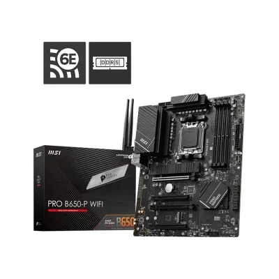 MSI PRO B650-P WIFI DDR5 6000MHZ 1XHDMI 1XDP 2XM.2 USB 3.2 ATX AM5 ( AMD AM5 7000 SERİLİ İŞLEMCİ UYUMLU)  