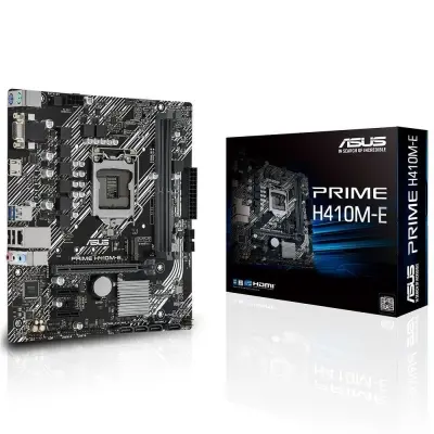 ASUS PRIME H410M-E DDR4 2933MHZ 1XVGA 1XHDMI 1XM.2 MATX 1200P (10.NESİL İŞLEMCİ UYUMLU) 