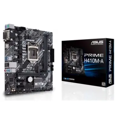 ASUS PRIME H410M-A DDR4 2933MHZ 1XVGA 1XHDMI 1XDVI 1XM.2 MATX 1200P (10.NESİL İŞLEMCİ UYUMLU)  