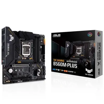 ASUS TUF GAMING B560M-PLUS DDR4 5000MHZ 1XHDMI 1XDP 2XM.2 USB 3.2 TYPE-C MATX 1200P (11. VE 10.NESİL İŞLEMCİ UYUMLU)  