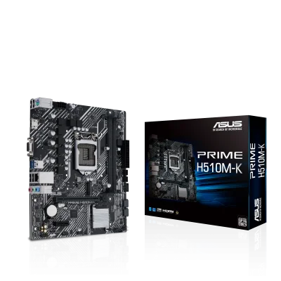 ASUS PRIME H510M-K DDR4 3200MHZ 1XVGA 1XHDMI 1XM.2 USB 3.2 MATX 1200P (11. VE 10.NESİL İŞLEMCİ UYUMLU)  