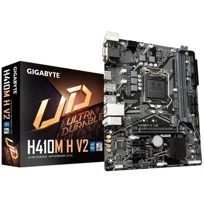 GIGABYTE H410M-H V2 1.4 DDR4 2933MHZ 1XVGA 1XHDMI 1XM.2 USB 3.2 MATX 1200P (10.NESİL İŞLEMCİ UYUMLU)  