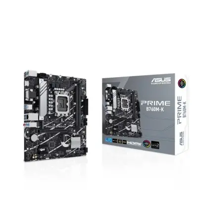 ASUS PRIME B760M-K DDR5 8000MHZ 1XVGA 1XHDMI 2XM.2 USB 3.2 MATX 1700P (12. / 13. VE 14. NESİL İŞLEMCİ UYUMLU)  