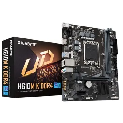 GIGABYTE H610M-K DDR4 3200MHZ 1XHDMI 1XM.2 USB 3.2 MATX 1700P (12. / 13. VE 14. NESİL İŞLEMCİ UYUMLU)  