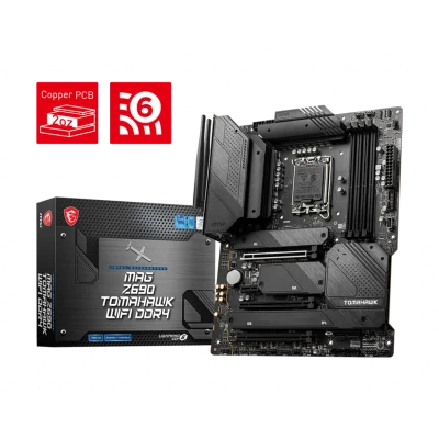 MSI MAG Z690 TOMAHAWK WIFI DDR4 5200MHZ 1XHDMI 1XDP 4XM.2 USB 3.2 ATX 1700P (12.NESİL İŞLEMCİ UYUMLU) 