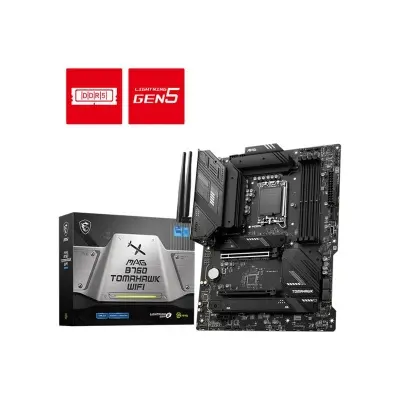 MSI MAG B760 TOMAHAWK WIFI DDR5 5400MHZ 1XHDMI 1XDP 3XM.2 USB 3.2 ATX 1700P (12. / 13. VE 14. NESİL İŞLEMCİ UYUMLU)  