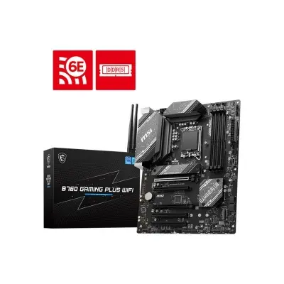 MSI B760 GAMING PLUS WIFI DDR5 6800MHZ 1XHDMI 1XDP 2XM.2 USB 3.2 ATX 1700P (12. / 13. VE 14. NESİL İŞLEMCİ UYUMLU)  