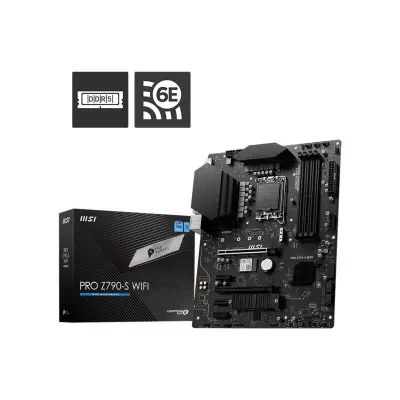 MSI PRO Z790-S WIFI DDR5 6600MHZ 1XHDMI 1XDP 2XM2 USB 3.2 ATX 1700P (12. / 13. VE 14. NESİL İŞLEMCİ UYUMLU)  