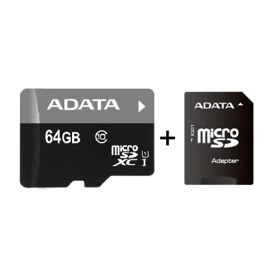 64 GB ADATA MICRO SD CLASS10 ADAPTÖR 50/10MB/s  