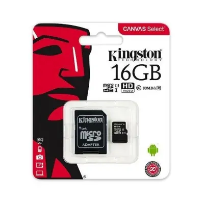 16 GB KINGSTON MICRO SDCS/16GB SD CLASS10 80MB 