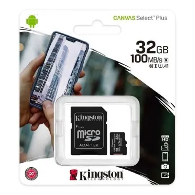 32 GB KINGSTON MICRO SD 100MBs SDCS2/32GB  