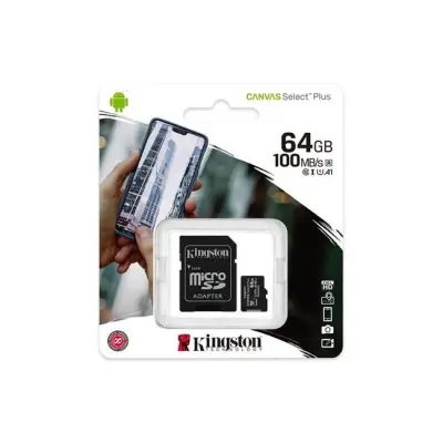 64 GB KINGSTON MICRO SD 100MBs SDCS2/64GB  