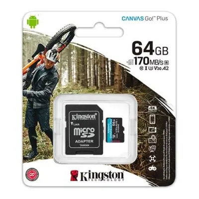 64 GB KINGSTON MICRO SDXC SDCG3/64GB CANVAS GO+ 