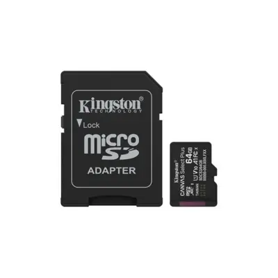 64 GB KINGSTON CANVAS SELECT PLUS MICRO SD CARD CL10 SDCS3/64GB 