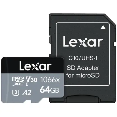 64GB LEXAR NLMS1066064G-BNANG 1066X HIGH-PERFORMANCE MICROSDXC™ UHS-I HAFIZA KARTI  