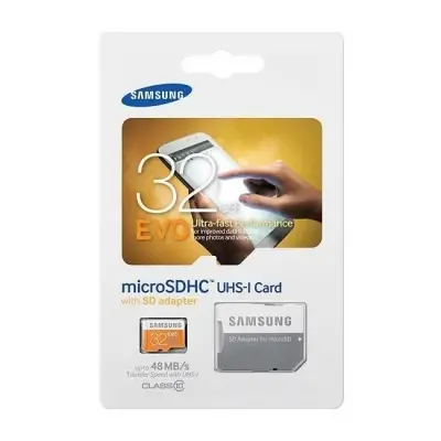 32 GB SAMSUNG mSD EVO CLS10 ADAPTÖRLÜ MB-MP32DA/TR 
