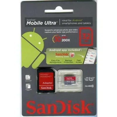 SANDISK 32GB ULTRA MICR SDHC C10 SDSDQUA-032G-U46A 