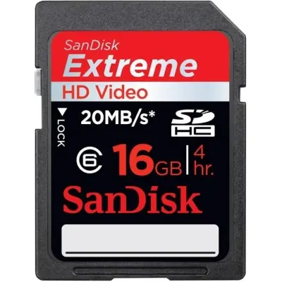 16GB SANDISK EXTREME SD CL10 SDSDX-016G-X46 45MB/s 