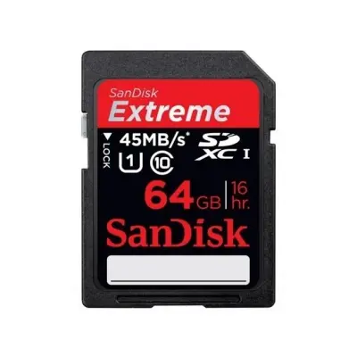 64GB SANDISK EXTREME SD CL10 SDSDX-064G-X46 45MB/s 