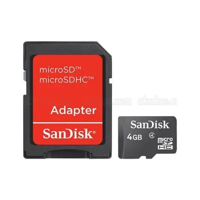 SANDISK 4GB MICRO SD KART+ADP.C4 SDSDQM-004-B35A 
