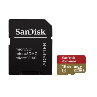 16GB SANDISK MICROSD SDSDQXN-016G-G46A 60MB/s +ADP 