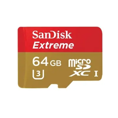 64 GB SANDISK microSDXC 64GB + SD Adap 90MB/s CL10 