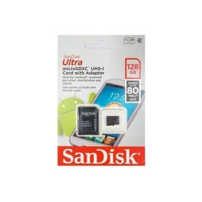 128 GB SANDISK MICRO SD ANDROID SDSQUNC-128G-GN6MA 