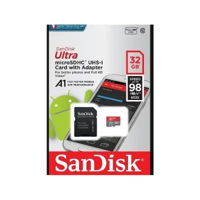 32 GB MICRO SD ANDROID SANDISK SDSQUAR-032G-GN6MA 