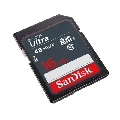 16 GB SANDISK SDSDUNB-016G-GN3IN CL10 48MB SD KART 