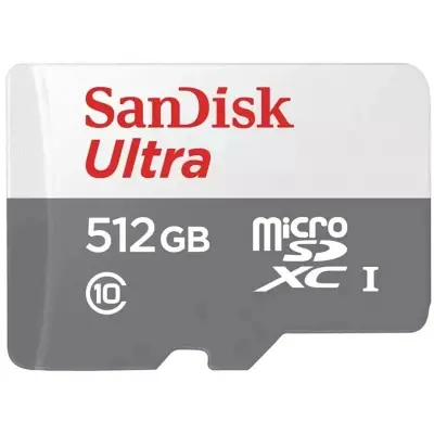 512GB SANDISK ULTRA MICROSD 100MB/S SDSQUNR-512G-GN3MN 