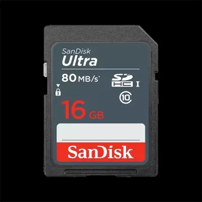 16GB SANDISK ULTRA SDHC 80MB/S SDSDUNS-016G-GN3IN 