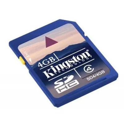 4 GB SECURE DIGITAL SDHC KINGSTON SD4/4GB 